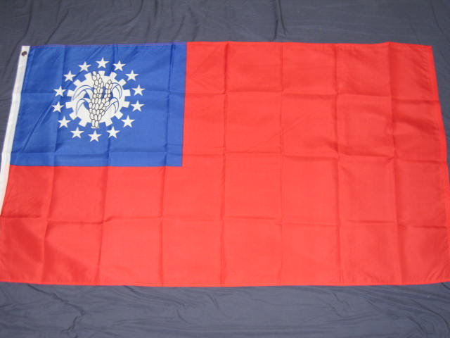 current myanmar flag. tie andmyanmar flag,